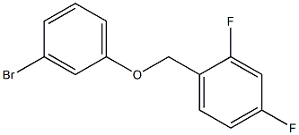 3-BROMOPHENYL-(2,4-DIFLUOROBENZYL)ETHER Struktur