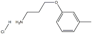 3-(3-METHYLPHENOXY)PROPAN-1-AMINE HYDROCHLORIDE Struktur