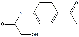 N-(4-ACETYLPHENYL)-2-HYDROXYACETAMIDE Struktur