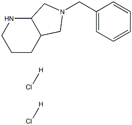 6-BENZYL-OCTAHYDRO-PYRROLO[3,4-B]PYRIDINE DIHYDROCHLORIDE Struktur