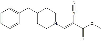 METHYL-3-(4-BENZYLPIPERIDINO)-2-ISOCYANO-ACRYLATE Struktur