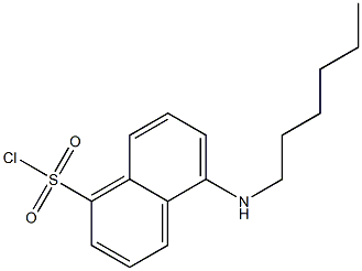 5-HEXYLAMINO-NAPHTHALENE-1-SULFONYL CHLORIDE Struktur