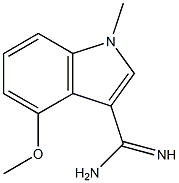 4-METHOXY-1-METHYLINDOLE-3-CARBOXAMIDINE Struktur