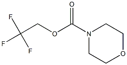 2,2,2-TRIFLUOROETHYL MORPHOLINE-4-CARBOXYLATE Struktur