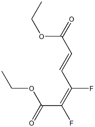 DIETHYL (2Z,4E)-2,3-DIFLUORO-HEXA-2,4-DIENEDIOATE Struktur