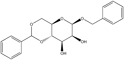 BENZYL 4,6-O-BENZYLIDENE-BETA-D-MANNOPYRANOSIDE Struktur