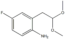 2-AMINO-5-FLUOROPHENYLACETALDEHYDE DIMETHYL ACETAL Struktur