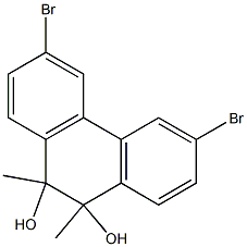 3,6-DIBROMO-9,10-DIMETHYL-9,10-DIHYDROXY-9,10-DIHYDROPHENANTHRENE Struktur