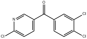 2-CHLORO-5-(3,4-DICHLOROBENZOYL)PYRIDINE Struktur