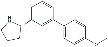 1-[3-((2S)PYRROLIDIN-2-YL)PHENYL]-4-METHOXYBENZENE Struktur