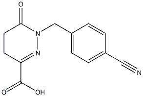 1-(4-CYANOBENZYL)-6-OXO-1,4,5,6-TETRAHYDROPYRIDAZINE-3-CARBOXYLIC ACID Struktur