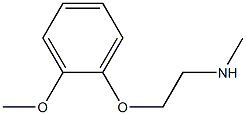 2-(2-METHOXYPHENOXY)-N-METHYLETHYLAMINE Struktur