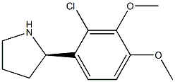 1-((2R)PYRROLIDIN-2-YL)-2-CHLORO-3,4-DIMETHOXYBENZENE Struktur