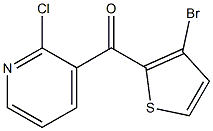 2-CHLORO-3-(3-BROMO-2-THENOYL)PYRIDINE Struktur