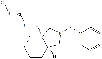 (R,R)-6-BENZYL-OCTAHYDRO-PYRROLO[3,4-B]PYRIDINE DIHYDROCHLORIDE Struktur