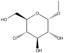 METHYL 4-CHLORO-4-DEOXY-ALPHA-D-GLUCOPYRANOSIDE Struktur