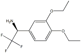 (1S)-1-(3,4-DIETHOXYPHENYL)-2,2,2-TRIFLUOROETHYLAMINE Struktur