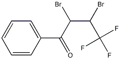 2,3-DIBROMO-4,4,4-TRIFLUORO-1-PHENYLBUTANE-1-ONE Struktur