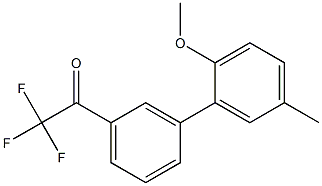 3'-(2-METHOXY-5-METHYLPHENYL)-2,2,2-TRIFLUOROACETOPHENONE Struktur