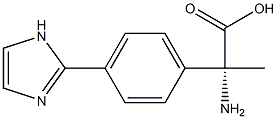 (2R)-2-AMINO-2-(4-IMIDAZOLYLPHENYL)PROPANOIC ACID Struktur