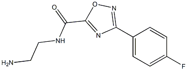 N-(2-AMINOETHYL)-3-(4-FLUOROPHENYL)-1,2,4-OXADIAZOLE-5-CARBOXAMIDE Struktur