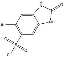 6-BROMO-2-OXO-2,3-DIHYDRO-1H-BENZIMIDAZOLE-5-SULFONYL CHLORIDE Struktur