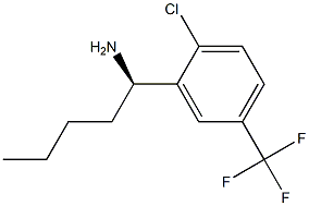 (1R)-1-[2-CHLORO-5-(TRIFLUOROMETHYL)PHENYL]PENTYLAMINE Struktur