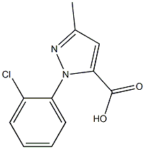 1-(2-CHLOROPHENYL)-3-METHYL-1H-PYRAZOLE-5-CARBOXYLIC ACID Struktur