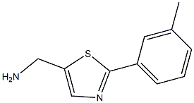 C-(2-M-TOLYL-THIAZOL-5-YL)-METHYLAMINE Struktur