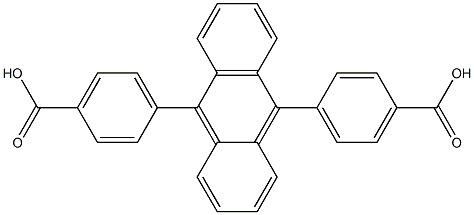 9,10-BIS(4-CARBOXYPHENYL)ANTHRACENE Struktur