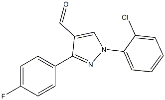 1-(2-CHLOROPHENYL)-3-(4-FLUOROPHENYL)-1H-PYRAZOLE-4-CARBALDEHYDE Struktur