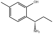 2-((1S)-1-AMINOPROPYL)-5-METHYLPHENOL Struktur