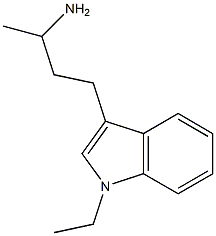 3-(1-ETHYL-1H-INDOL-3-YL)-1-METHYLPROPYLAMINE Struktur