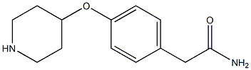 2-[4-(PIPERIDIN-4-YLOXY)-PHENYL]-ACETAMIDE Struktur