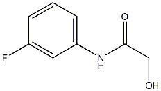 N-(3-FLUOROPHENYL)-2-HYDROXYACETAMIDE Struktur