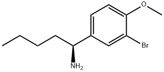 (1S)-1-(3-BROMO-4-METHOXYPHENYL)PENTYLAMINE Struktur