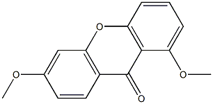 3,8-DIMETHOXYXANTHONE Struktur