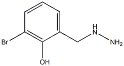 3-BROMO-2-HYDROXY-BENZYL-HYDRAZINE Struktur