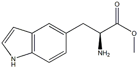 METHYL (2S)-2-AMINO-3-INDOL-5-YLPROPANOATE Struktur