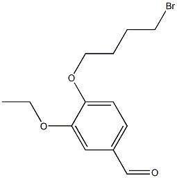 4-(4-BROMO-BUTOXY)-3-ETHOXY-BENZALDEHYDE Struktur