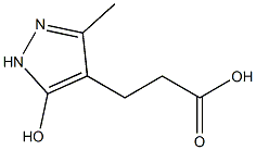 3-(5-HYDROXY-3-METHYL-1H-PYRAZOL-4-YL)PROPANOIC ACID Struktur