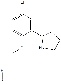 2-(5-CHLORO-2-ETHOXYPHENYL)PYRROLIDINE HYDROCHLORIDE Struktur