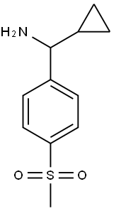 1-((1S)AMINOCYCLOPROPYLMETHYL)-4-(METHYLSULFONYL)BENZENE Struktur