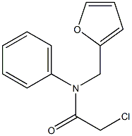 2-CHLORO-N-(2-FURYLMETHYL)-N-PHENYLACETAMIDE Struktur