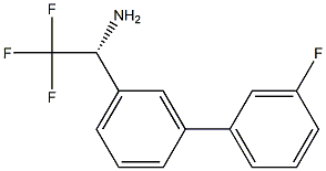 (1R)-2,2,2-TRIFLUORO-1-[3-(3-FLUOROPHENYL)PHENYL]ETHYLAMINE Struktur