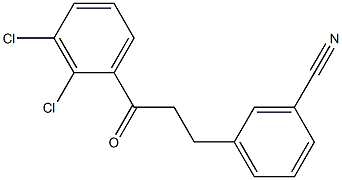 3-(3-CYANOPHENYL)-2',3'-DICHLOROPROPIOPHENONE Struktur