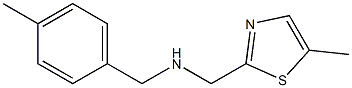 (4-METHYL-BENZYL)-(5-METHYL-THIAZOL-2-YLMETHYL)-AMINE Struktur