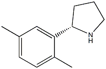 (S)-2-(2,5-DIMETHYLPHENYL)PYRROLIDINE Struktur