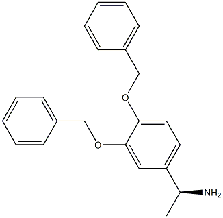 (1S)-1-[3,4-BIS(PHENYLMETHOXY)PHENYL]ETHYLAMINE Struktur