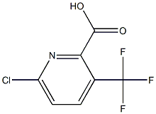 6-CHLORO-3-(TRIFLUOROMETHYL)PYRIDINE-2-CARBOXYLIC ACID Struktur